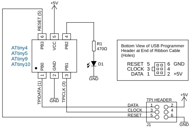 ATtiny TPI circuit