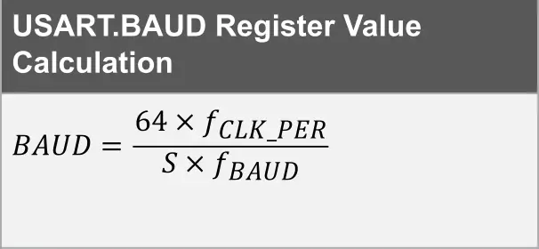 ATtiny3217 UART Tutorial Baud Rate Calculation